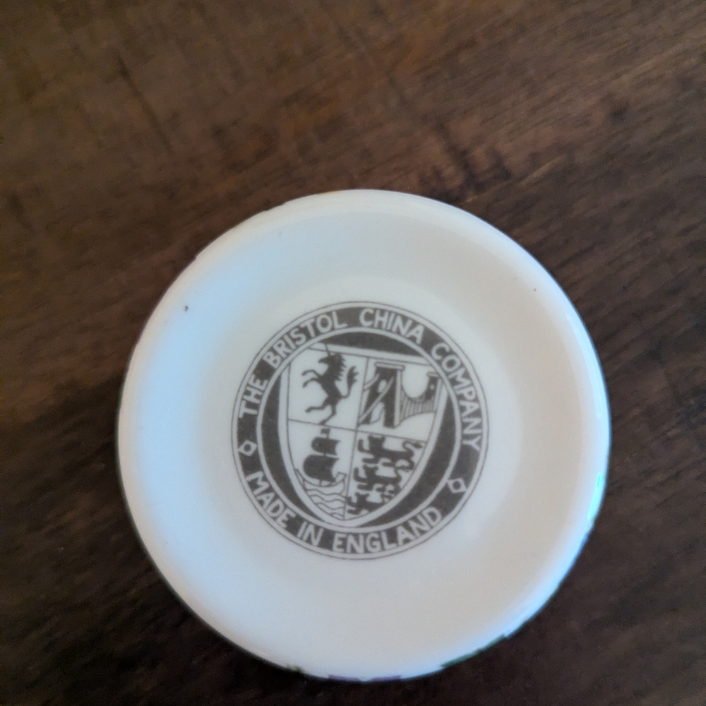 Bristol China Company White Decorative Plate